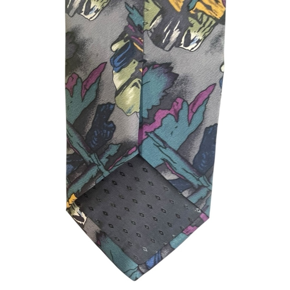 J. Garcia Multicolor Silk Y2K Vintage Tie - Picture 5 of 6